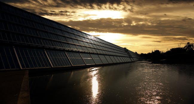 solar panels Scotland near water